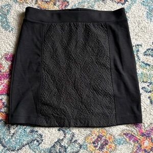 American Eagle Black Texture Pencil Skirt